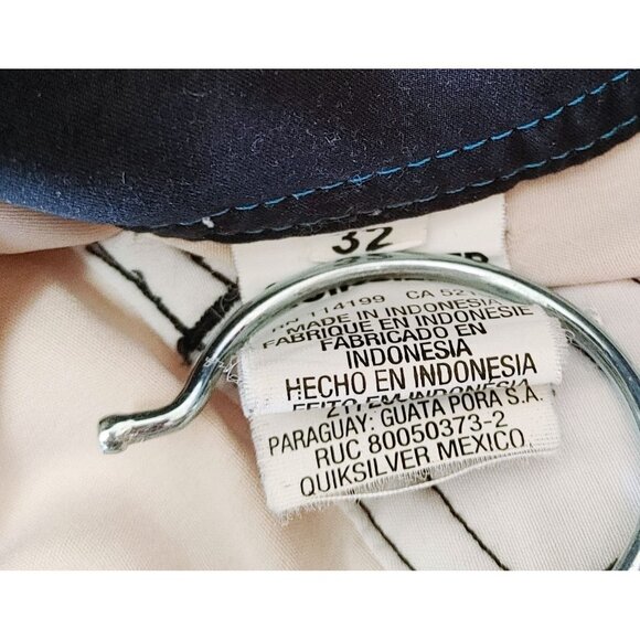 Quicksilver Board Shorts Mens Size 32 Swim Trunk Beach Surf Blue Orange - Picture 3 of 4